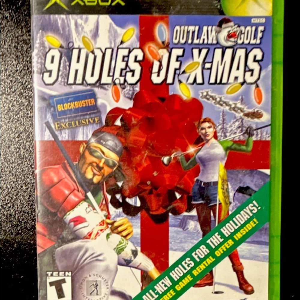 Outlaw Golf: 9 Holes of X-Mas (Xbox) – Green, Red Cover